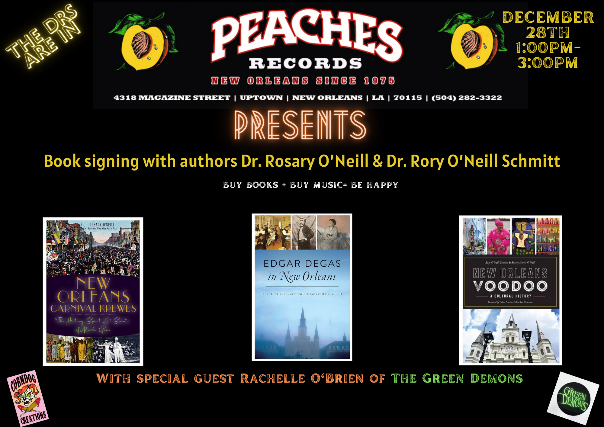 Book signing with authors Dr. Rosary O'Neill & Dr. Rory O'Neill Schmitt